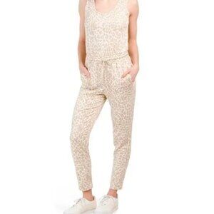 RACHEL ZOE Leopard Cotton Jumpsuit